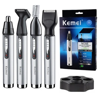 Kemei акумулаторна универсална машинка за подстригване за коса за мъже комплект за грижа за конете, електрическа машинка за оформяне на брада, лицето, тялото, веждите, носа, ушите, тример за жени