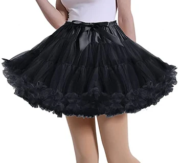 Дамски долната пола за възрастни, пищната пола-пакетче, Многослойни Балетные долни поли от Тюл, рокля, костюм, Долната пола