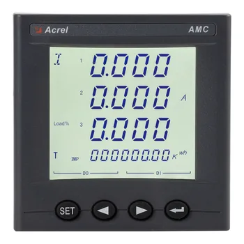 Acrel AMC96L-E4/KC Трифазни Многофункционален Панел брояч на енергия на променлив ток Acrel с цифров LCD дисплей и връзка RS485