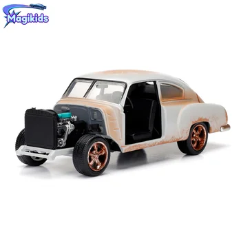 1:24 Chevy Fleetline Висока имитация на леене под налягане на автомобила от метална сплав Модел автомобил Колекция от детски играчки, подаръци J5